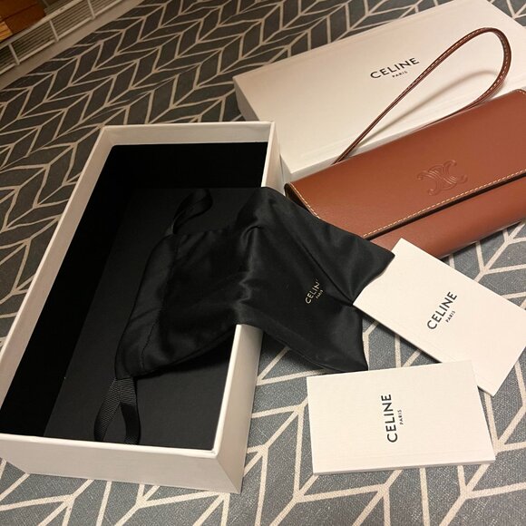 NIB Celine Triomphe 52MM Acetate Oval Sunglasses - Picture 9 of 9